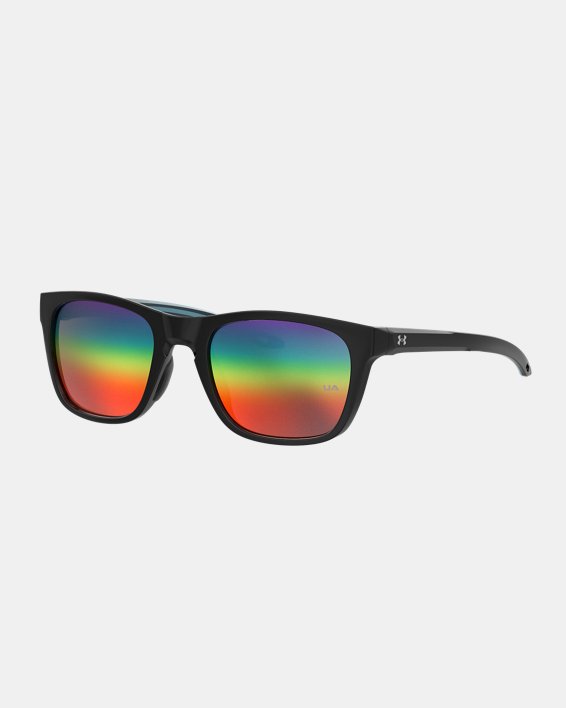 Unisex UA Raid Mirror Pride Sunglasses, Black, pdpMainDesktop image number 0
